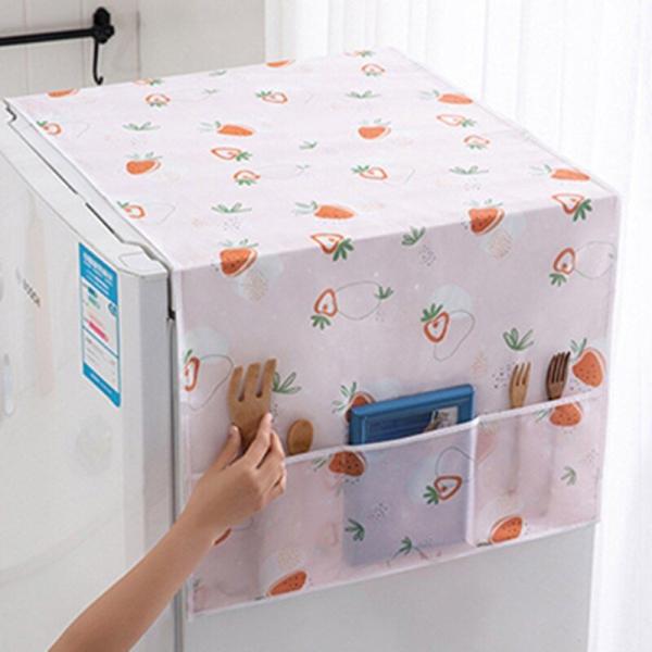 Dustproof Fridge Cover With Storage Bag